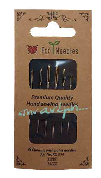 Eco Needles KX554 _ 6 Βελόνες με μυτερό άκρο No 18.22