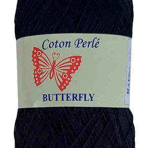 Coton Perle Μαύρο - Πεταλούδα