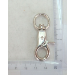 Κούμπωμα ασφαλείας Γάντζος - Παπαγαλάκι (Snap Hook), Νίκελ