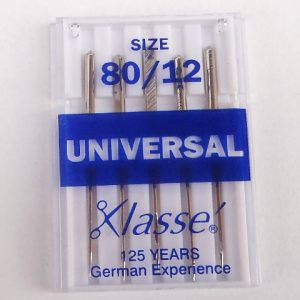 Βελόνες ραπτομηχανής γενικής χρήσης 80/12 – UNIVERSAL Sewing Machine Needles – Klasse