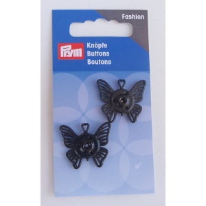 Σούστες μεταλλικές (buttons) Πεταλούδα, Ø 25 mm – Prym