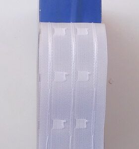 OLYMPUS DIGITAL CAMERA Τρέσα για κουρτίνα (Curtain tape) Λευκή, Συνεχόμενη πιέτα 65 mm - Marribon