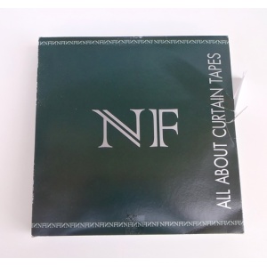 Τρέσα για κουρτίνα (Curtain tape) Λευκή, Συνεχόμενη πιέτα, 45 mm  - NF