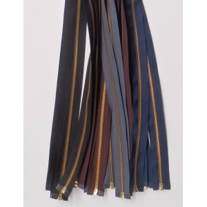 Φερμουάρ 60 cm διαχωριζόμενο, ΡΙΡΙ, με στοιχεία χρυσαφί - ΥΚΚ Vislon