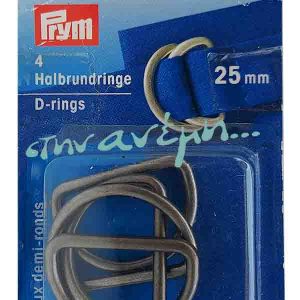 Κρίκοι D-Rings 25mm Prym 555228 Black Nickel