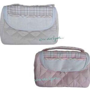 Τσαντάκι βρεφικών ειδών με φάσα για κέντημα - LeChichiolina