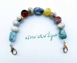 Χερούλια Pearly Stone - MultiColored 35cm